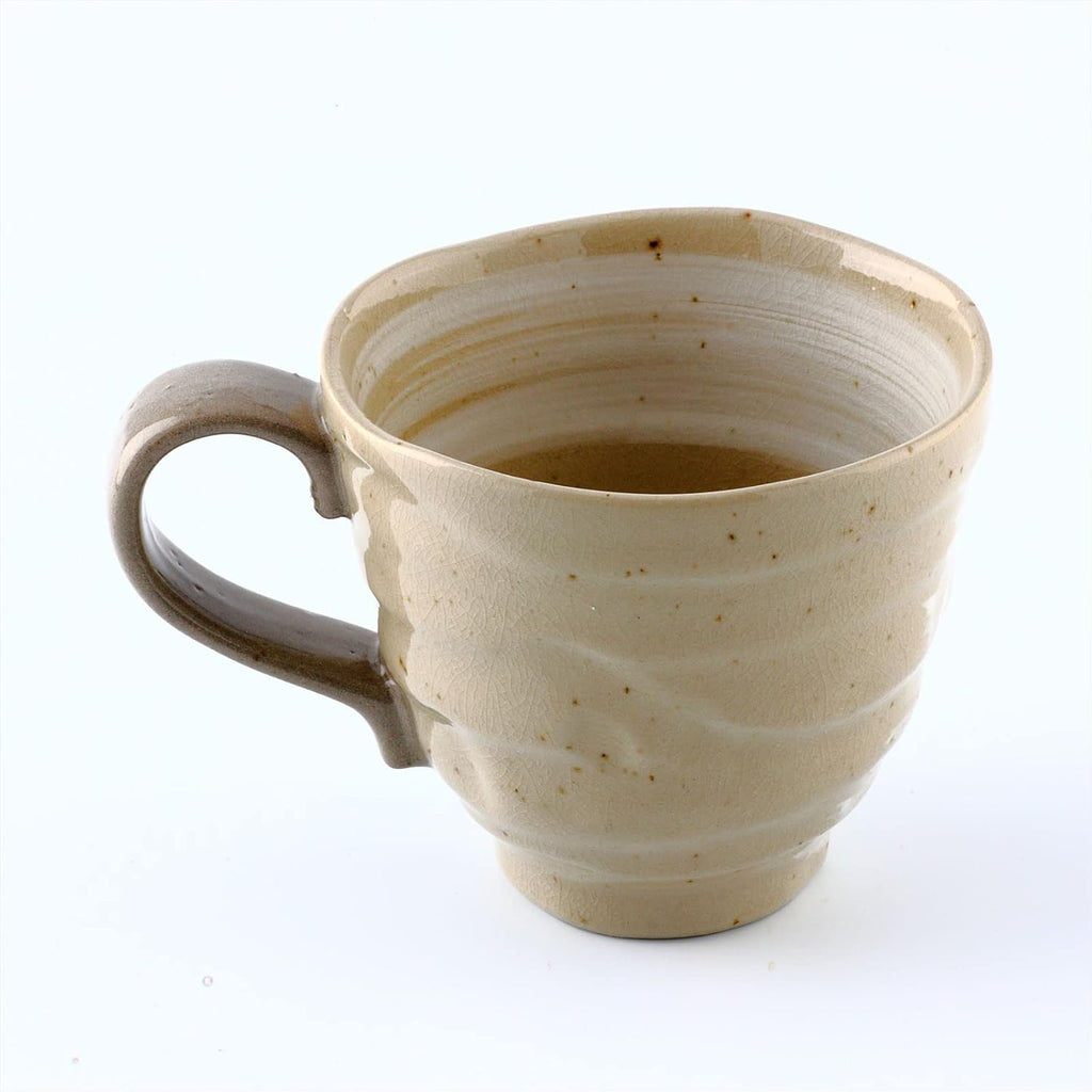 Handmade Ceramic Coffee Mug, Mino Ware Owl Mug, Owl Coffee Mug, 8.8 oz