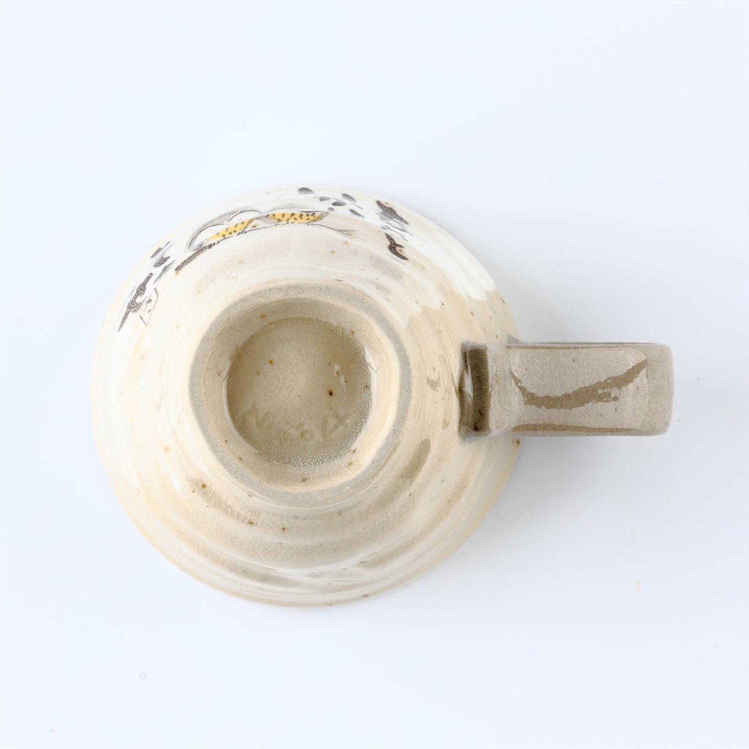 Handmade Ceramic Coffee Mug, Mino Ware Owl Mug, Owl Coffee Mug, 8.8 oz