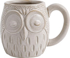 Handmade Owl Ceramic Coffee Mug - Large Cute 3D Owl Design for Coffee, Tea, Hot Cocoa 20 oz